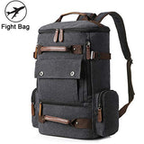 Yousu Canvas Backpack, Mens Large Travel Duffel Bags Fashion Multi Functional Backpacks Canvas
