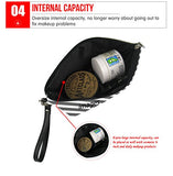 Bigcardesigns Leopard Print Cosmetic Bags Multifunction Organizer Makeup Pouch Brush Holder with