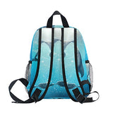 GIOVANIOR Kiss Dolphin Tale Travel School Backpack for Boys Girls Kids