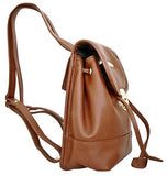 Leatherbay Mini Backpack (Dark Brown)