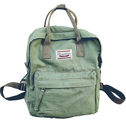 LuckyZ Womens Casual Style Lightweight Canvas Backpack School Bag Travel Daypack Medium Handbag