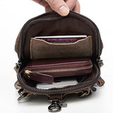 Sealinf Men'S Leather Shoulder Crossbody Purse Cellphone Pouch Saddlebag Wallet (Pattern 4)