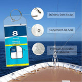 Cruise Luggage Tags 4 Pack Cruise Tags & 2 Id Badge Holder Zip Seal And Reusable Steel Loops