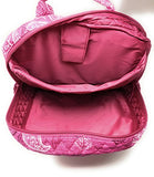 Vera Bradley Laptop Backpack (Updated Version) With Solid Color Interiors (Stamped Paisley With