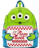 Loungefly Disney Toy Story Alien Pizza Planet Box Faux Leather Mini Backpack