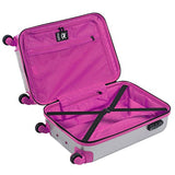 Fashionable Mia Toro Izak-Stylish Traveller Hardside Spinner Luggage 3PC w/10-Year Warranty- SPRING