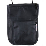 Alpine Swiss Travel Wallet Neck Pouch Under Clothing Security Stash Bag Black