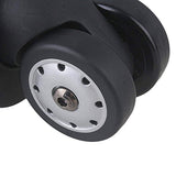Doublelife 10x9.6x4.9cm Black Swivel Luggage Suitcase Caster Wheels with 4 Holes for Trolley 1 Left