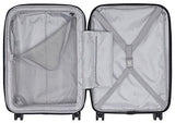 Delsey Luggage Cruise Lite Hardside 21" Carry On Exp. Spinner With Front Pocket, Platinum