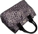 Tommy Hilfiger Women's Leopard Tote Bag Handbag (Black / Grey)