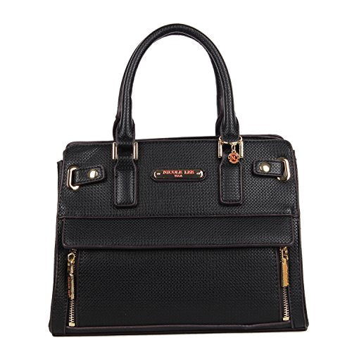 Nicole Lee Women's Ciel Medium Satchel Smart Lunch Bag (Black) Travel Shoulder, One Size