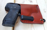 S&W M&P Shield 9Mm 40 Soft Leather Concealed Carry Holster Iwb Tuckable (Will Fit Performance