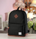 Vaschy Unisex Classic Lightweight Water-Resistant Campus School Rucksack Travel Backpack Bookbag