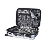 Mia Toro Pop Fiore Hardside Spinner Luggage 3Pc Set, Black