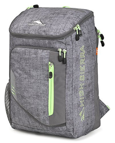 High Sierra Poblano Backpack, Woolly Weave/Slate/Lime