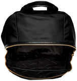 Calvin Klein Florence Nylon Woven Chain Pocket Backpack, Blk/Gold