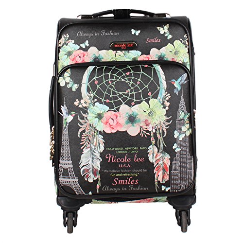 Nicole Lee Women'S 20" 4 Wheels Expandable Carry-On Luggage Dream Catcher Print, Dream Comes True
