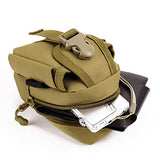 Tactical MOLLE Phone Pouch Bag Gear Waterproof Waist Belt Pack For Hunting Trekking (CP camo)