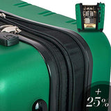 Merax 3 Pcs Luggage Set Expandable Hardside Lightweight Spinner Suitcase (Green)