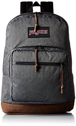 Jansport - Right Pack Digital Edition Student/Laptop Backpack, One Size, Black White Herringbone