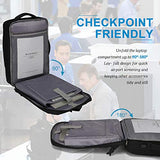 Modoker Briefcase Laptop Backpack, 17.3 Inch Laptop Bag for Men Women, Extra Large Business Travel Carry on Backpack, TSA Friendly, Black