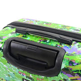 Mia Toro Prado Hardside Spinner Luggage Carry-on, Peace Love H.iness