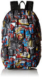 Madpax Marvel Spiderman Comic Strip Backpack, Multi/Black