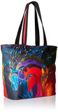 Laurel Burch Shoulder Tote Zipper Top, 19-Inch By 7-Inch By 15-Inch, Wild Horses Of Fire