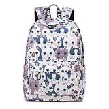Violet Mist Unicorn School Backpack Bag Waterproof Canvas for Girls Boys Adults