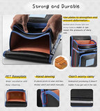 Ransel Randoseru Semi-automatic Japanese school bag for boys Senior PU leather Large capacity light