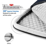 FINPAC 12.9-13 Inch Tablet Laptop Sleeve Case, Briefcase Shoulder Bag for 12.9" iPad Pro 2018-2021 / MacBook Air 13 2018-2020 / MacBook Pro 13 2016-2020 / Surface Laptop Go/Surface Pro X/7/6/5-Navy