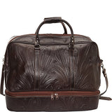 Ropin West 23" Leather Weekender (Brown)