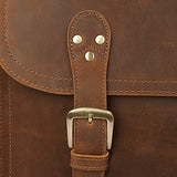 Polare Leather Messenger Bag Casual Designer Travel Briefcase Fits 16.5” Laptop