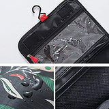 GHP 9.45"x7.87"x3.74" Multi-Colored Polyester Hanging Toiletry Travel Kit Organizer