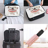 Travel Bags English Bulldog Portable Storage Trolley Handle Luggage Bag