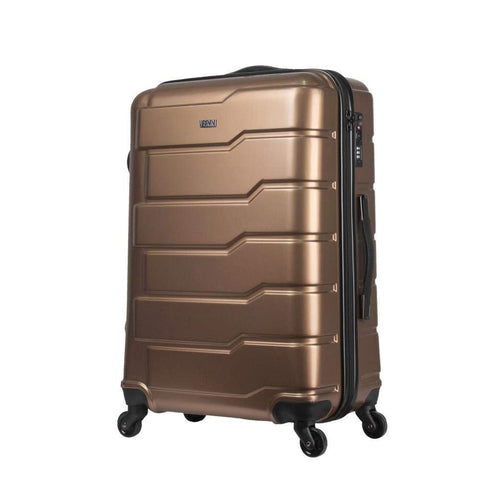 Travel Boarding Case, Universal Wheel Abs Zipper, Travel Outdoor Boarding Case Gift Gift Box Travel Air Travel Case, Copper, 20 inch