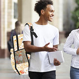 LORVIES Japanese Sakura School Bag for Student Bookbag Teens Travel Backpack Casual Daypack Travel Hiking Camping