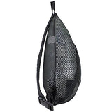 Eastsport Sporty Mesh Trap Single Strap Backpack, Black