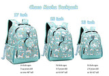 Choco Mocha Unicorn Backpack for Girls Elementary Backpack 15 inch Kindergarten Backpack for Girls Pegasus Bookbag 6-8 Primary Kids School Backpacks with Chest Strap Gift Blue