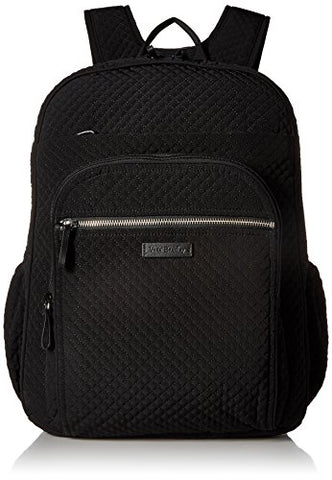 Vera Bradley Iconic Xl Campus Backpack, Microfiber, Classic Black