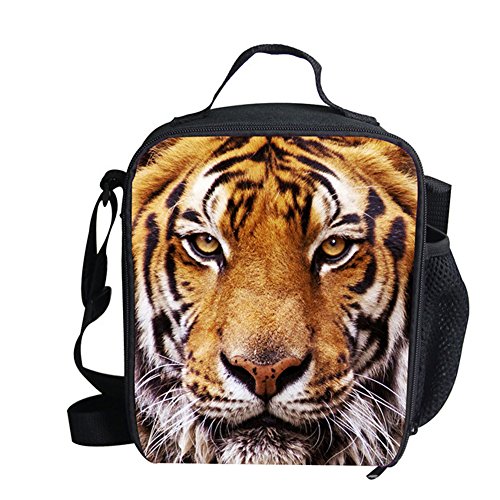 Doginthehole Animal Printed Lunch Bag For Kids Crossbody Waterproof Thermal Case