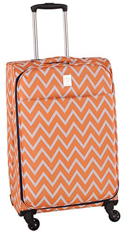 Jenni Chan Aria Madison 28 Inch Spinner Luggage, Orange, One Size