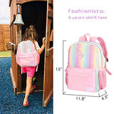 mibasies Toddler Backpack for Girls Kids Kindergarten Unicorn Rainbow Bag