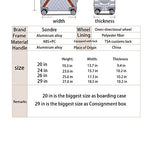 Sondre X Luggage Rolling Wheels Old Fashion Trunk Suitcase PC ABS Spinner Hardshell Carry On with TSA Lock 20" 24" 26" 29"(White)