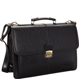 AmeriLeather Jefferson Executive Briefcase (Black)