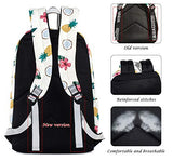 Leaper Pineapple School Backpack College Bags Women Daypack Travel Bag Beige