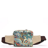 Black Butterfly Women Waist Pack Pocket Purse Wallet The Trend Of Small Canvas Bag Sports Bag Waist