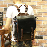 Tidog Korean Leather Backpack Male Student Bag Computer Backpack