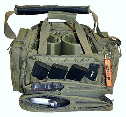 Explorer R2Od Large Padded Deluxe Tactical Rangemaster Gear Bag, 17 X 14 X 10-Inch