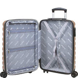 Dejuno Cortex Lightweight 3-Piece Hardside Spinner Luggage Set-Rose Gold